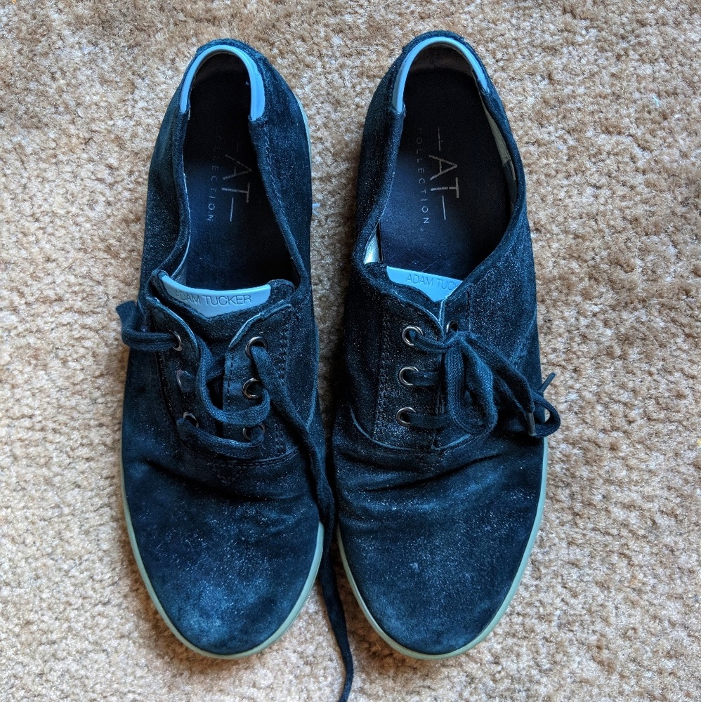 Sparkly Black and Gray Adam Tucker Canvas Sneakers